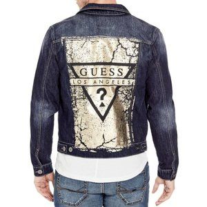 GUESS Timothy Logo Denim Jacket sz M